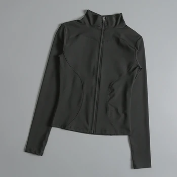 Women’s Cropped Track Jacket 4 Gym Fitness Zip up Training Running Workout Yoga Cropped Track Sport Jackets for Women 4