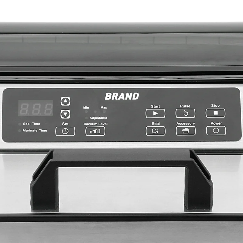 Macchina per sigillare sottovuoto per alimenti con aspirazione per carichi pesanti in acciaio inossidabile da 40 cm di larghezza con certificato CE, GS, ETL