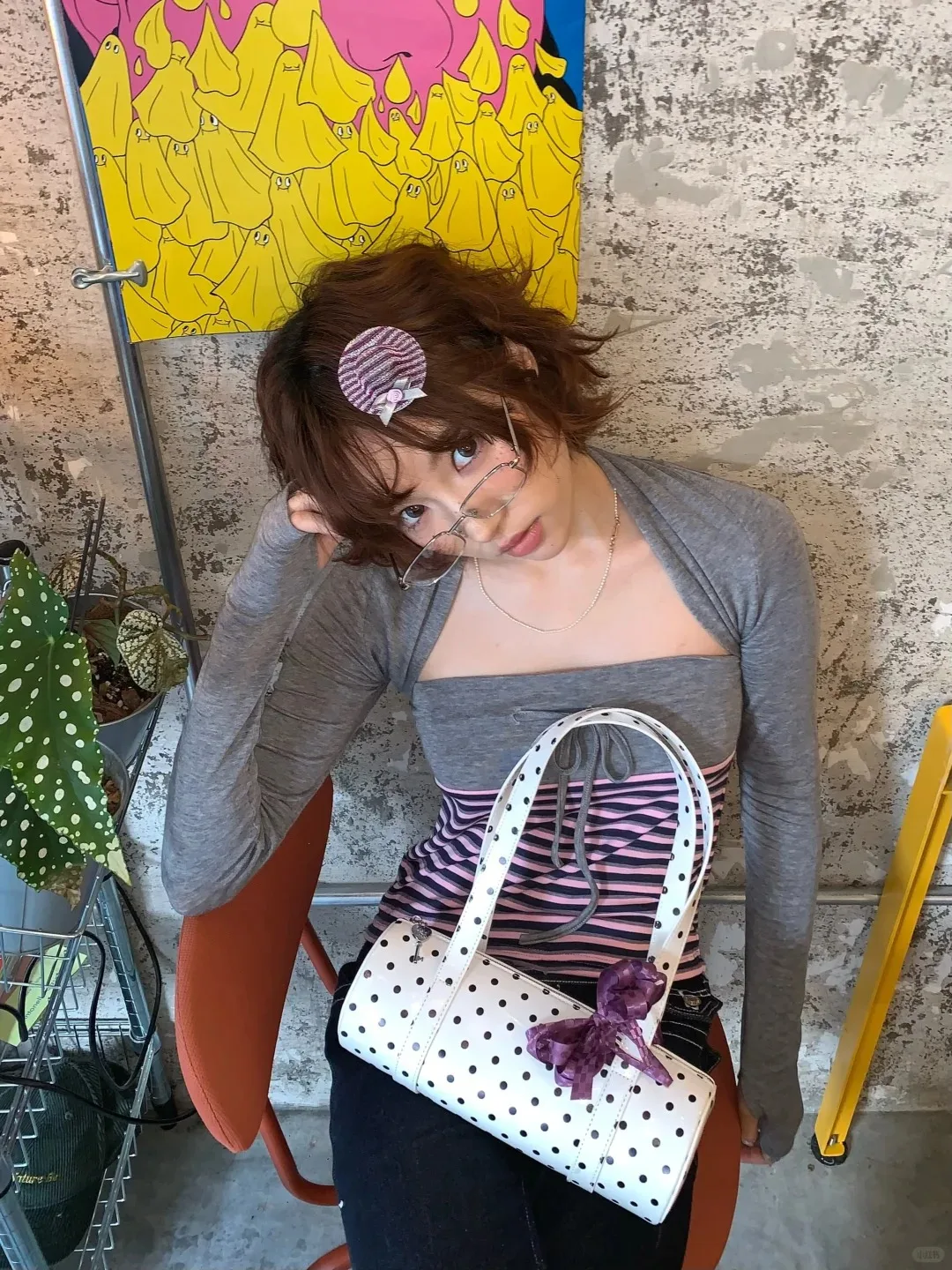 Genayooa Y2k Giapponese Due Pezzi Magliette e camicette Delle Donne Autunno A Righe Camis + Maglia Grembiule Streetwear Vintage Crop Magliette Fairycore Magliette