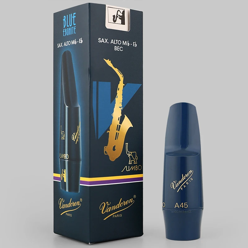 FRANCE Vandoren Eb alto Saxophone blue EBONITE A45 hard rubber Mouthpiece A28 SAX