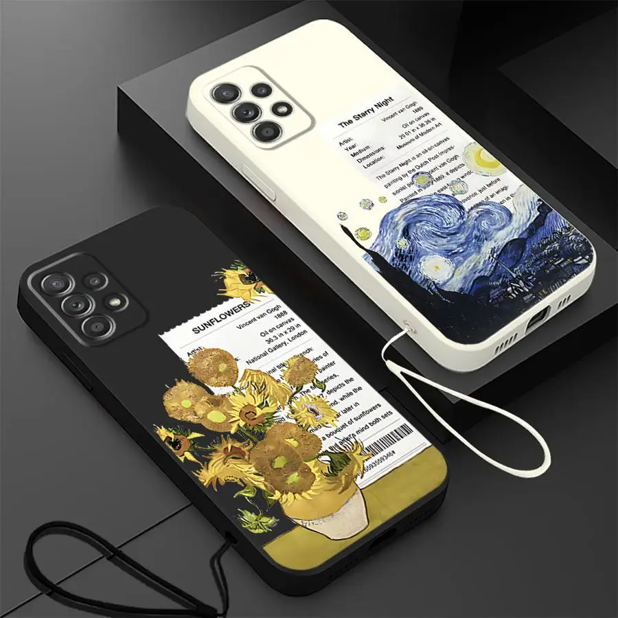 

Van Gogh Sunflowers Case for Samsung Galaxy A16 A24 A15 A51 A35 A13 A14 A34 A11 A12 A22 A52 A36 A26 Soft Cover