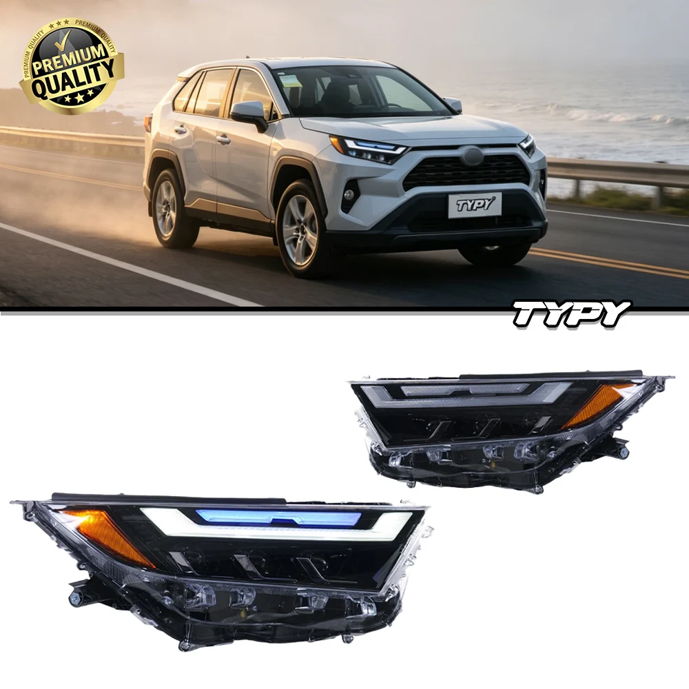 

2PS FOR TYPY Car Styling For Toyota RAV4 Headlights 2020-2024 LED Projetor head Lamp Daytime Running Light Automotive Accessories