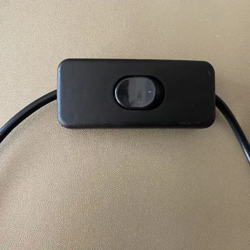 5/10 قطع كابل تبديل USB مع كابل تمديد تشغيل/إيقاف لون أسود أو أبيض لخط إمداد الطاقة بمروحة USB للمصباح