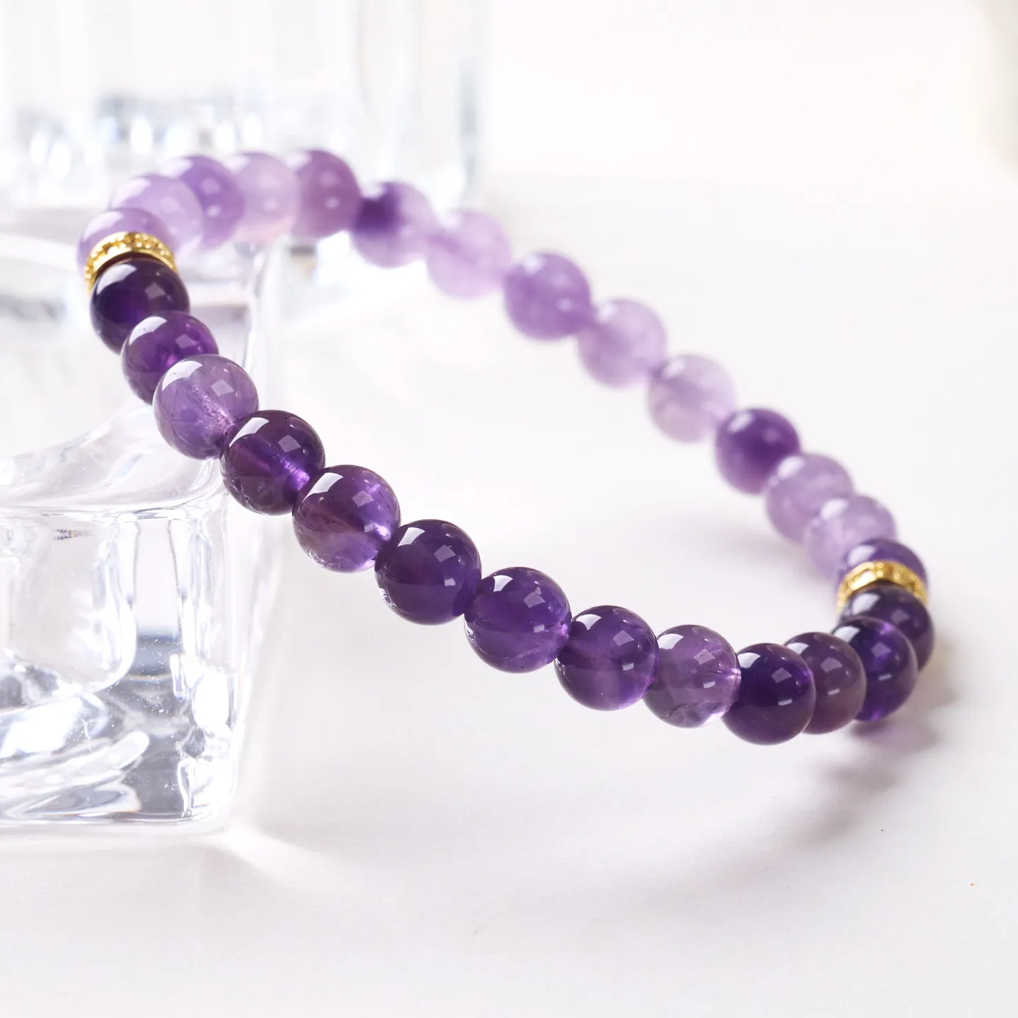 Natural Amethyst Bracelet Delicate Niche Design Lucky Bracelet for Women Good Luck in Exams 2026 Gifts