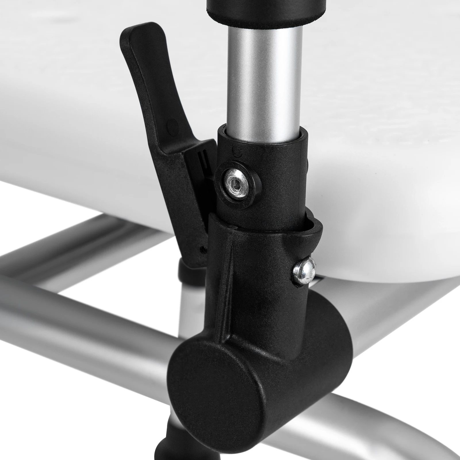 360 ° Drehbarer Duschstuhl mit Armlehnen und Rückenlehne, Kapazität 396,83 lbs, höhenverstellbarer drehbarer Duschhocker für ältere Menschen, Pr – Detail 13