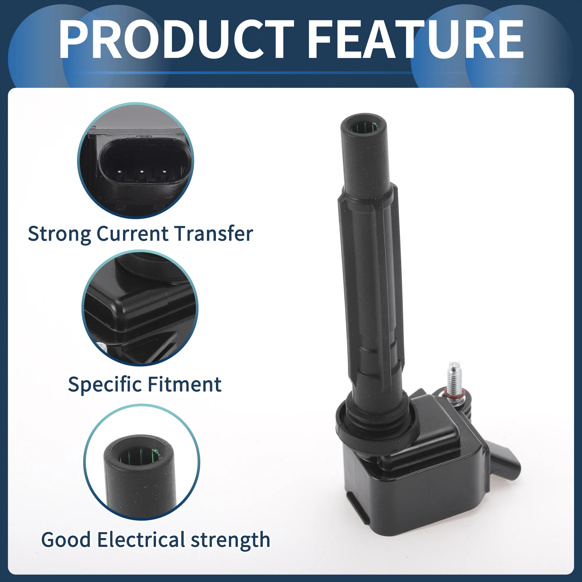 

Комплект катушек зажигания UXCELL No 68211953AA/68337595AA для Alfa Romeo Giulia 2017-2018 L4 2.0L