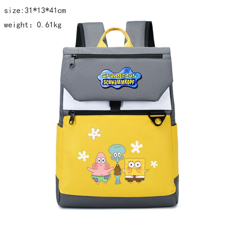 

SpongeBob Patrick Star Backpack Cute School Bag for Students Girls Boys Lightweight Durable Large Capacity Travel Backpack Gift