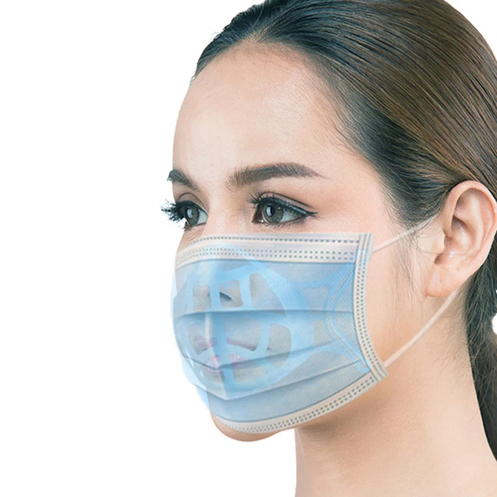 

12Pcs Mask Inner Holders 3D Brackets Non-Stuffy Comfortable Face Mask Supports Prevent Direct Contact Lipstick