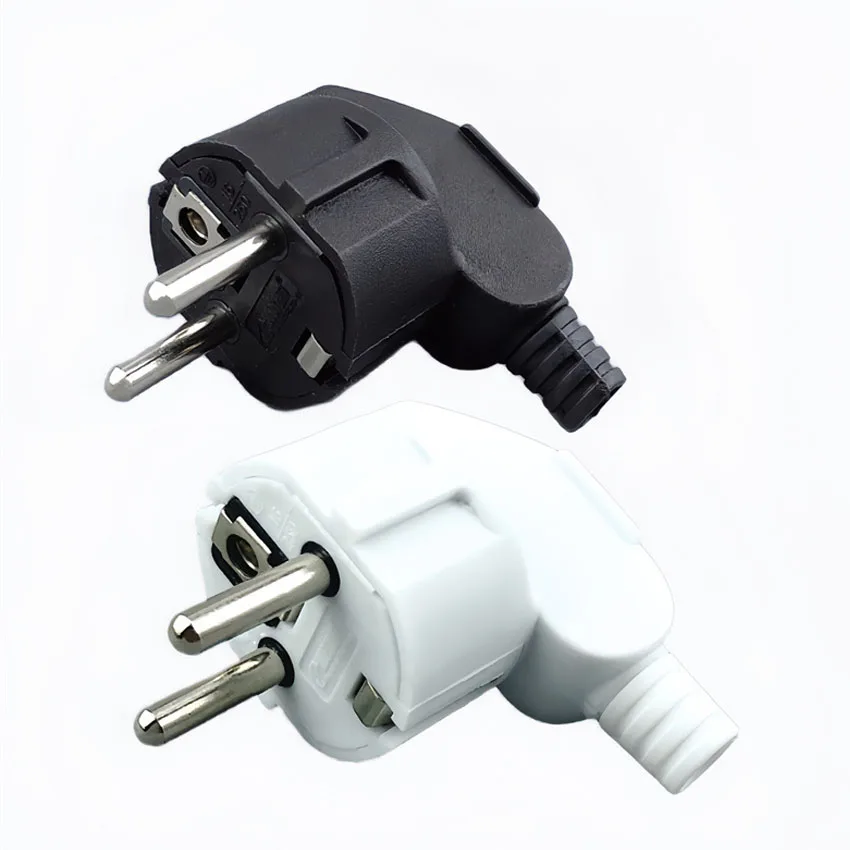 16A EU 4.8mm AC Electrical Power Rewireable Plug Male for Wire Sockets Outlets Adapter Extension Cord Connector plug