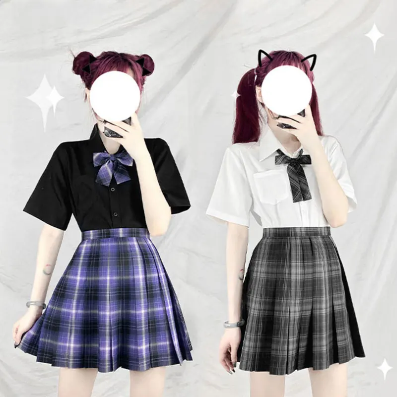 Japanse Student Blouse Voor School Meisje Jk Formele Werk Cosplay Lange Korte Mouw Wit Shirt Voor Koreaanse Uniformen Seifuku Top