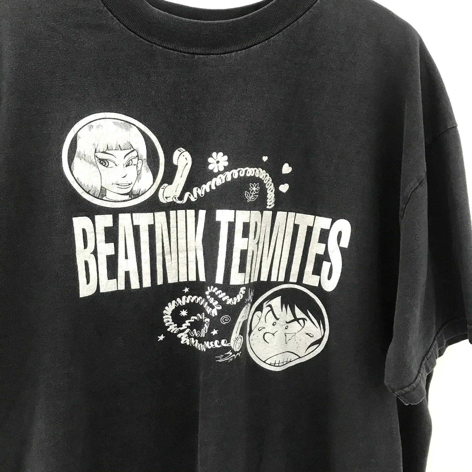 

Футболка Beatnik Termites Tour с 1 стороной 1998 года, черная, S 2345XL LI1057