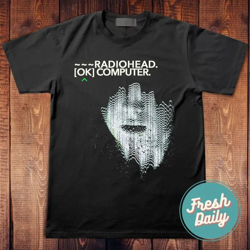 Radiohead Abstract Multicolor Waveform T-Shirt