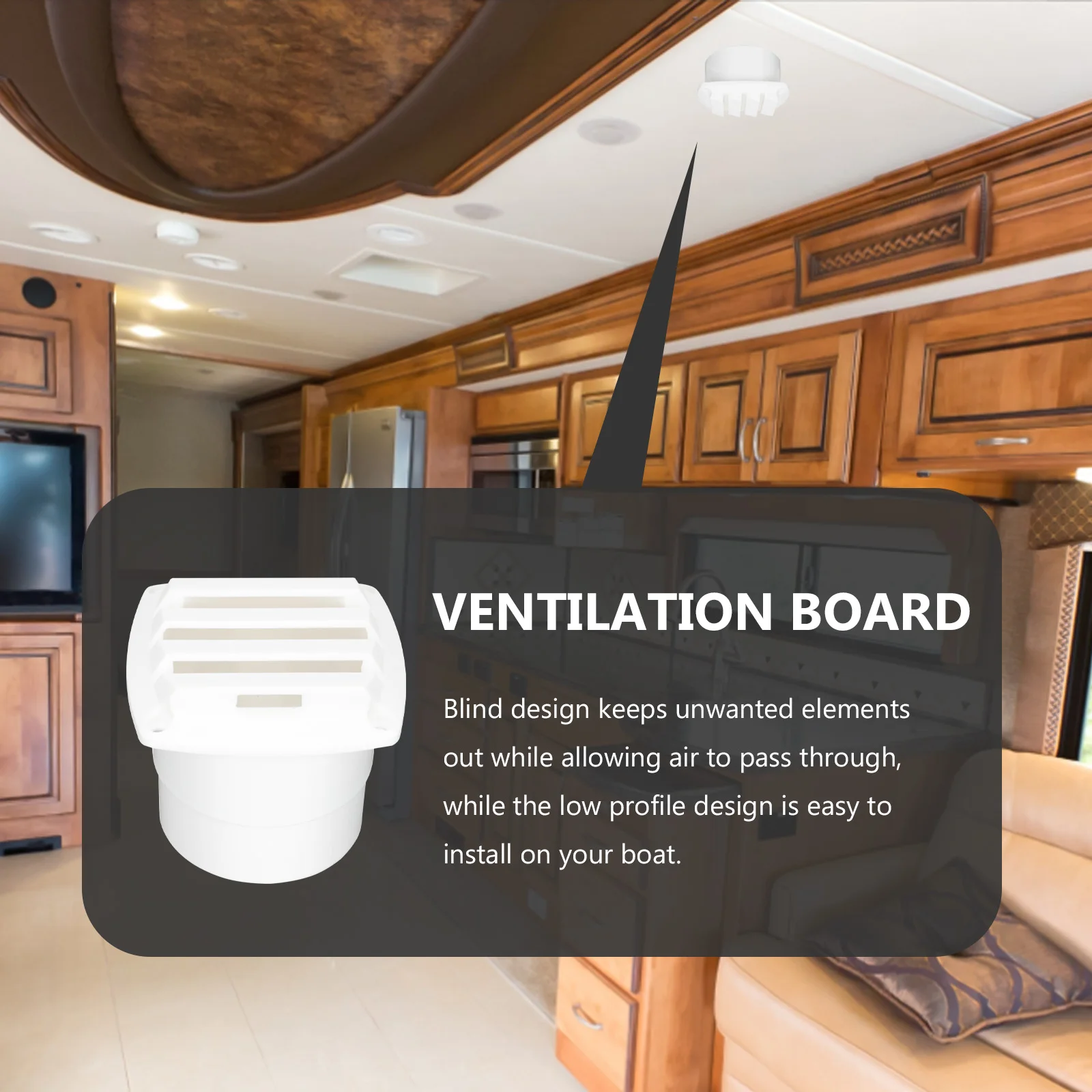 

Nylon Vent Cover for Rv Boat Air Intake Exhaust Shed Square Ocean Durable Easy Install Wall Ceiling Duct
