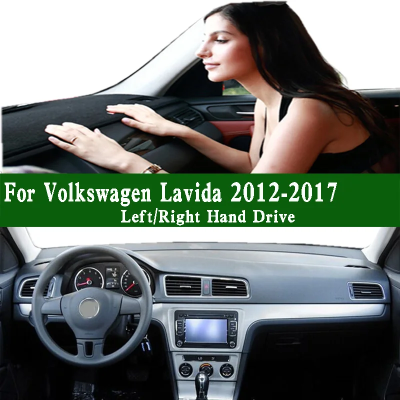 

For Volkswagen VW Lavida 182 2012-2017 Car-styling Dashmat Dashboard Cover Instrument Panel Sunscreen Protective Pad Dash Mat