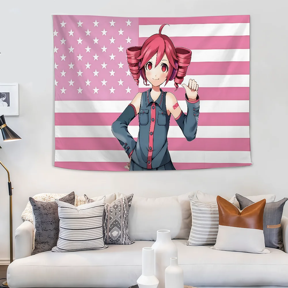Kasane T-Teto Anime flag For Decoration Outdoor Picnic  Hanging Home Camping Party Banner