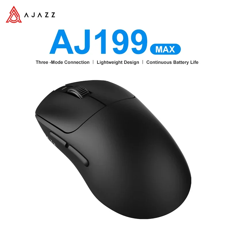 Imagem -06 - Ajazz-mouse para Jogos sem Fio Aj199 Max Leve 51g Modo Triplo Bluetooth com Usb com Fio 26000dpi para Computador e Laptop