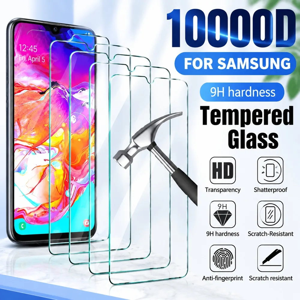 5PCS Tempered Glass For Samsung Galaxy A51 A52 A52s 5G A53 5G Screen Protector For Samsung Galaxy A54 A55 A56 A57 A71 A72 A73 5G