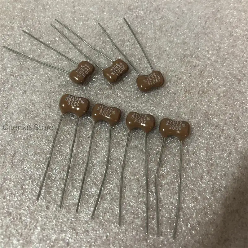 

10PCS/New American JAN-JVD15332 Series 332PF 300V 331J 1% Audio Silver Mica Capacitor