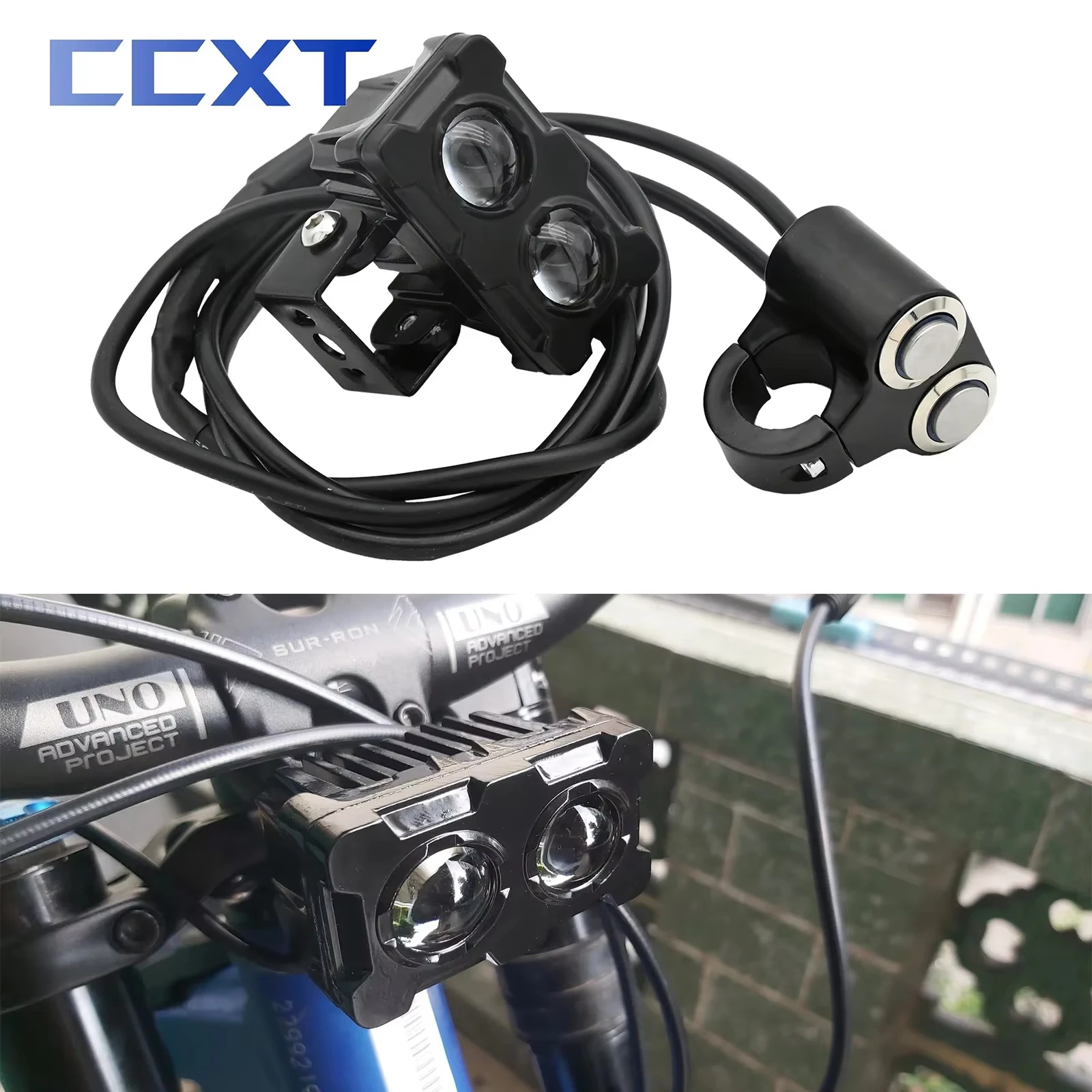 

For Sur-Ron Light Bee S & X Electric Motorcycle 2 Colours Far Near Beam LED Front Headlight Light Bracket For Segway X260 X160