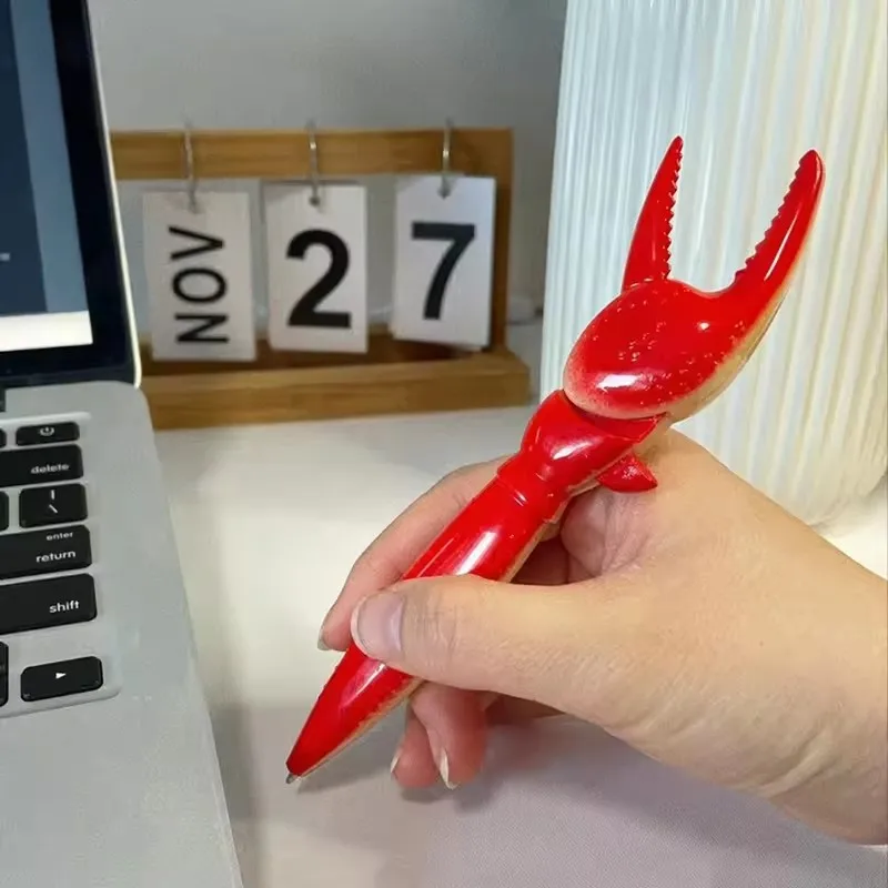 New Style Personalized Creative Crab Claw Pen, Fun Crab Clip Neutral Pen, Press-type, Can Clip Krabs Ballpoint Pen
