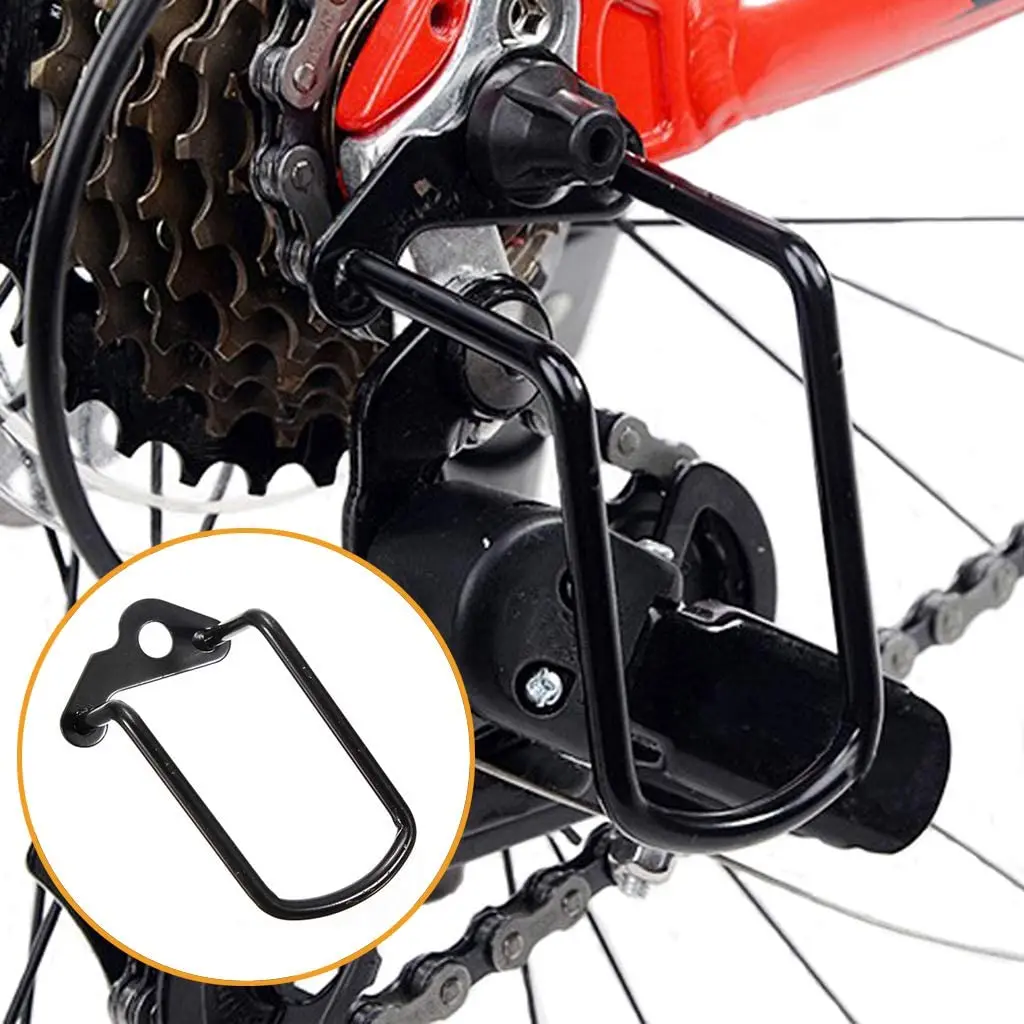 Bicycle Metal Derailleur Protector MTB Mountain Bike Road Bike Gear Rear Derailleur Chain Aluminum Protector Bike Accessory