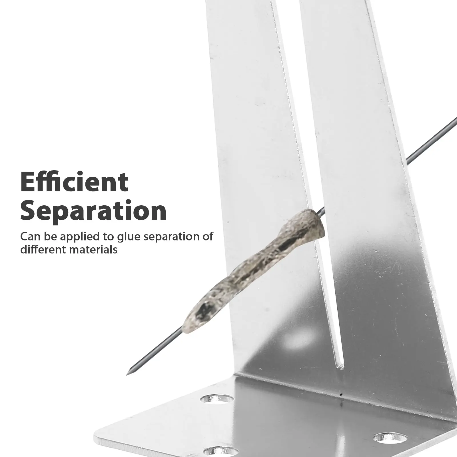 

Glue Separator Slider Helper Metal Jig Remover Zipper Jig Multifunctional Durable Clothing Glue Separating Tool Rivets
