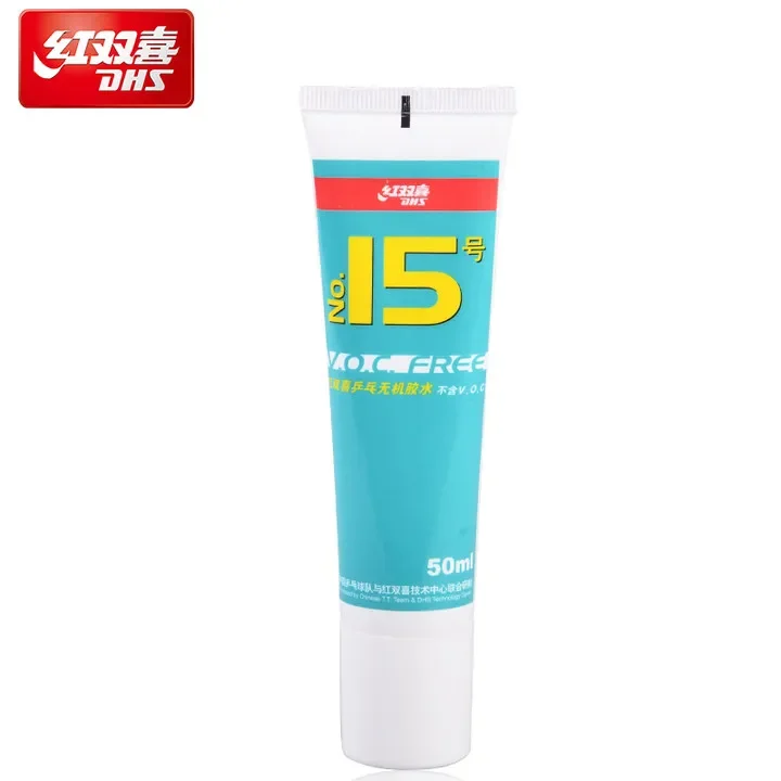 DHS No.15 penguat bebas VOC 50ml asli untuk pendorong air raket tenis meja raket Ping Pong Bat ITTF Aksesori profesional disetujui