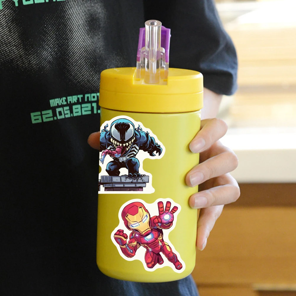 10/30/50pcs Cool Disney Super HERO สติกเกอร์การ์ตูนอะนิเมะ Avengers สติกเกอร์ DIY โทรศัพท์สเก็ตบอร์ดไดอารี่คลาสสิกเด็ก ...