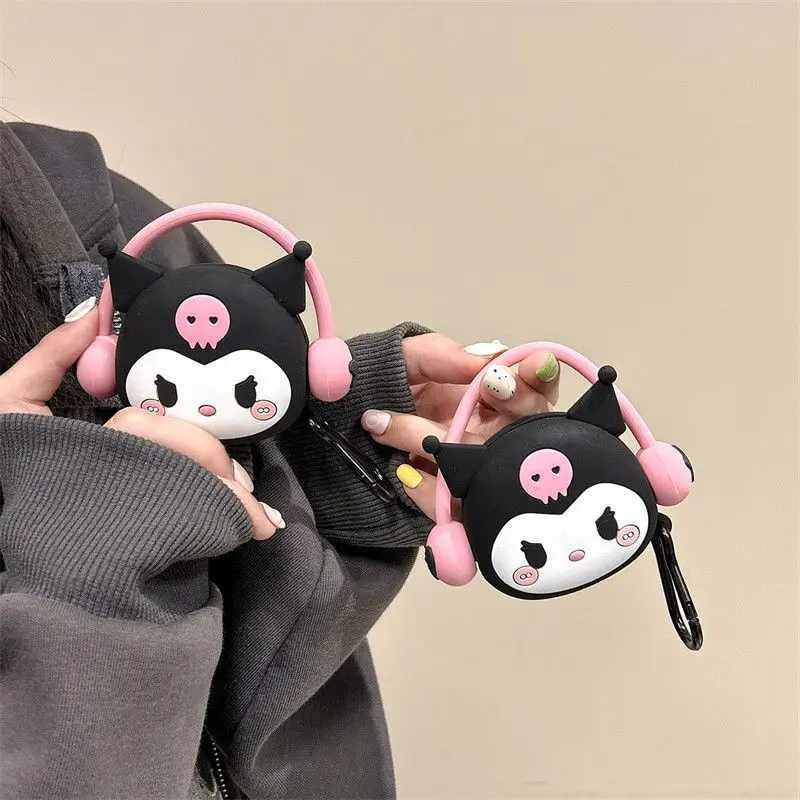 For Samsung Galaxy Buds FE Case,Music Kuromi Case For Samsung Galaxy Buds Live,Silicone Earphone Cover For Girls Kids Funda