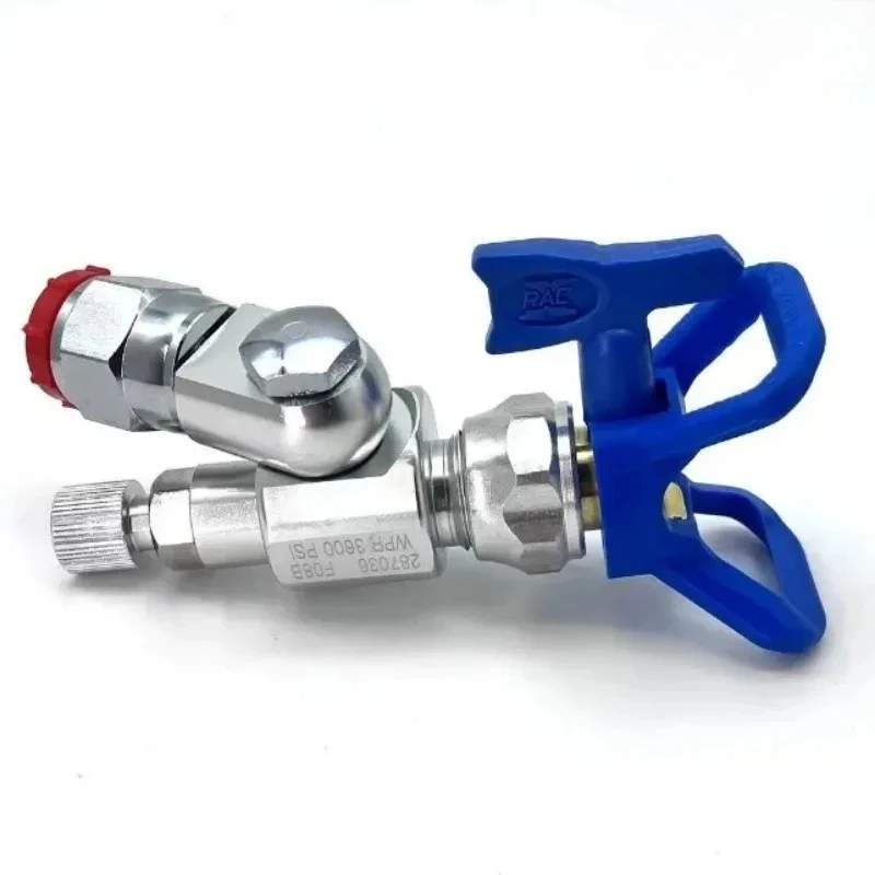 وصلة محول الرش بدون هواء 287030   مجموعة صمامات CleanShot 287-030 مع قيمة إيقاف التشغيل لمسدس رش GRA