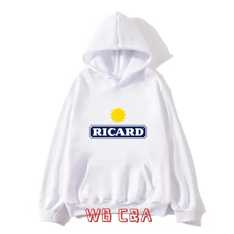 Hoodie Men\'s RICARD Hoodie in Stock Casual Plus Size Hoodie Pure Cotton Round Neck Hoodie