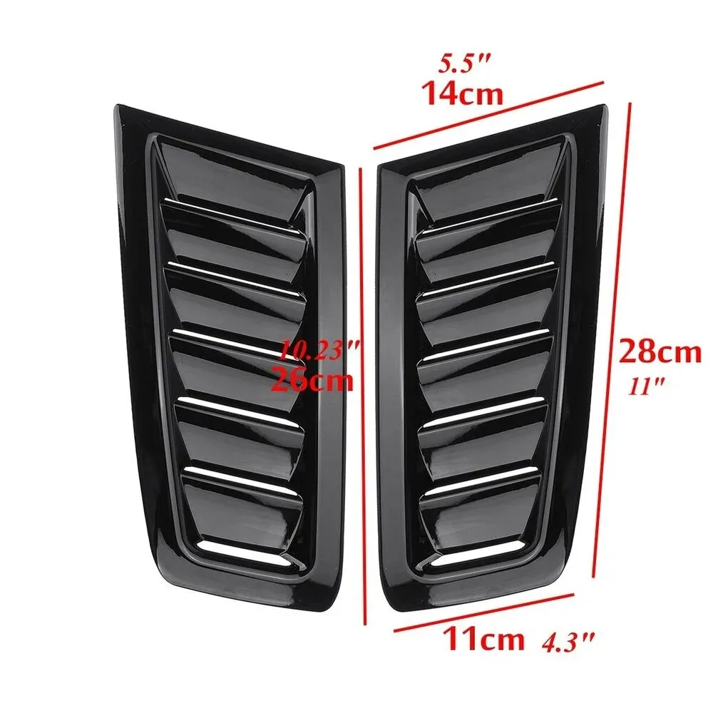 Car Bonnet Air Vent Trim ABS Engine Hood Air Outlet Cover For Ford Fiesta 2009 2010 2011 2012 2013 2014 2015 2016 2017