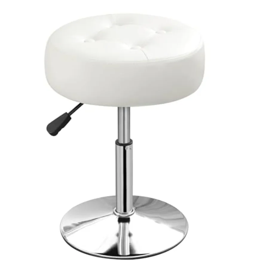 

Ottoman Swivel Vanity Stool Chair for Makeup Room Stool for Vanity Chair Height Adjustable Faux Leather