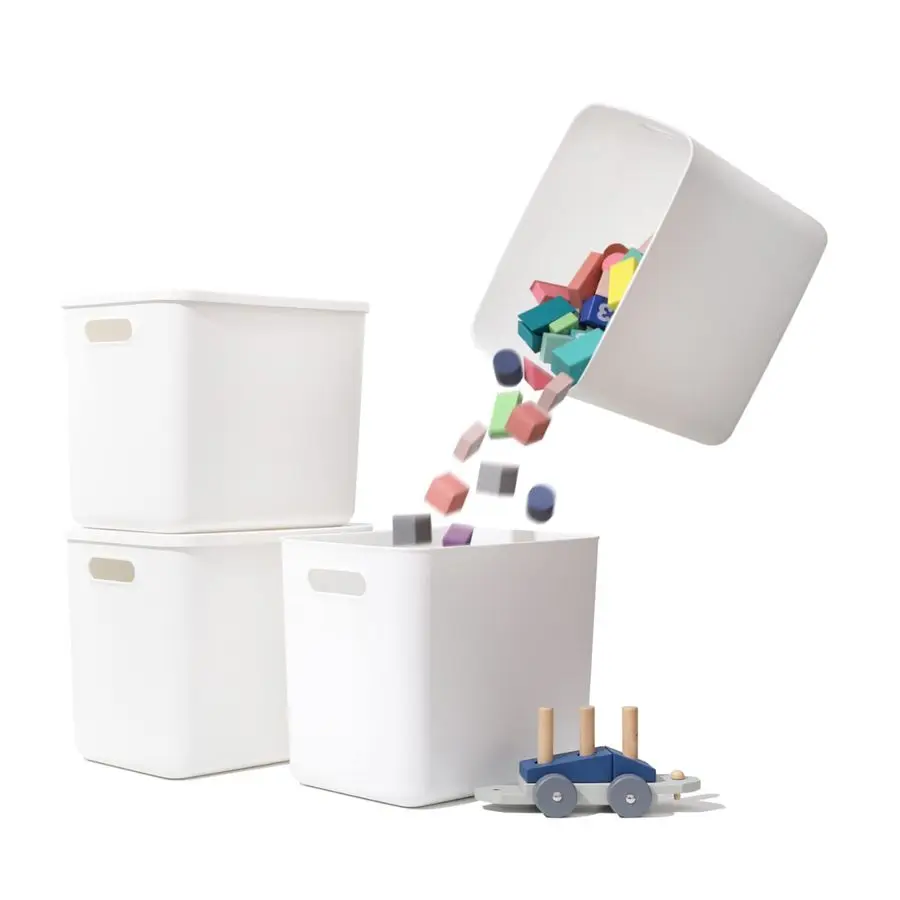 

Корзины для хранения, ящики с крышками, органайзер, белый органайзер для хранения, ящики для полок, настольная игровая комната, класс