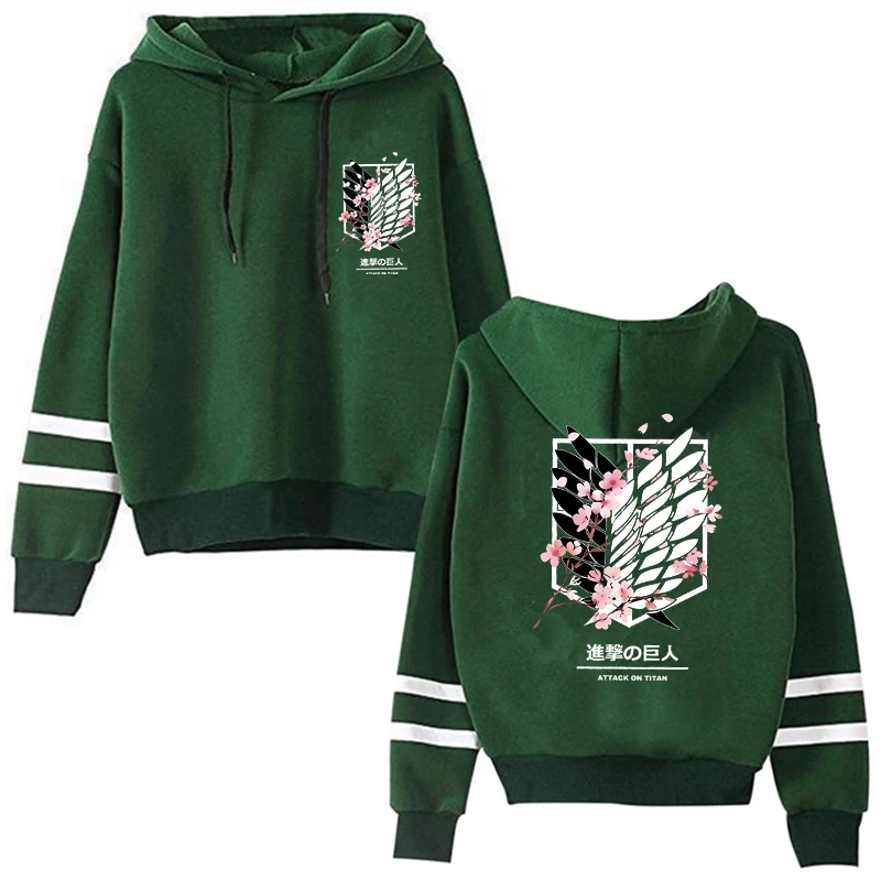 Attack on Titan Final Season Sweatshirts Japanese Anime Shingeki No Kyojin Hoodies Harajuku Eren Yeager Clothes Cartoon Unisex