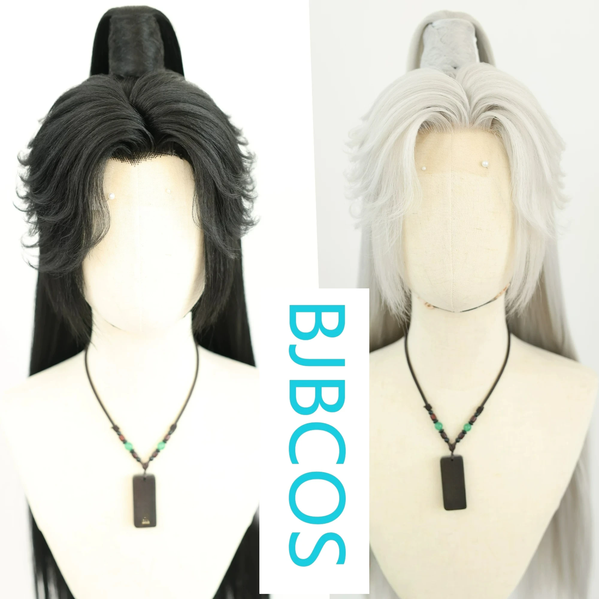

[Styled Wig]Antique style young man Lace Front Wig Chu Wanning COS wig set, versatile half tied ponytail