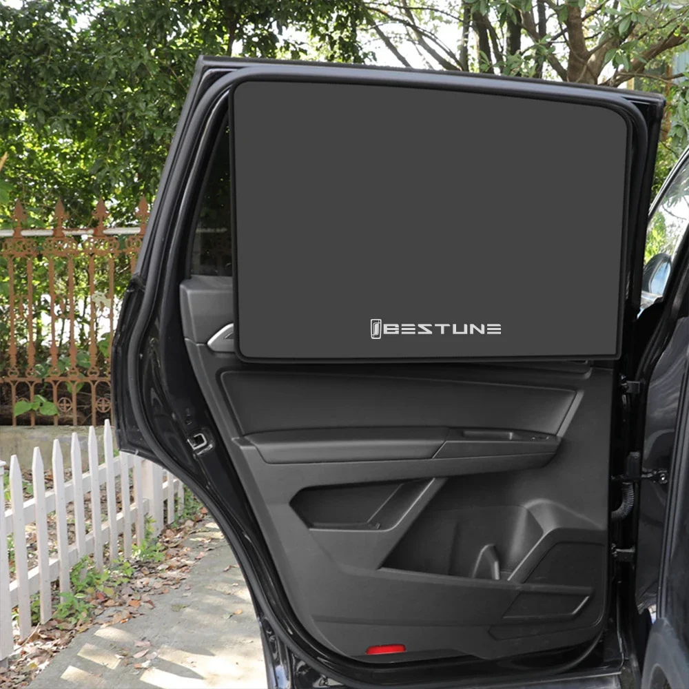 Magnetic Car Front Rear Black Sun Visor Window Curtain Protective Cover For Bestune T77 Pro T33 NAT T99 B70 2021 X70 T55 B50