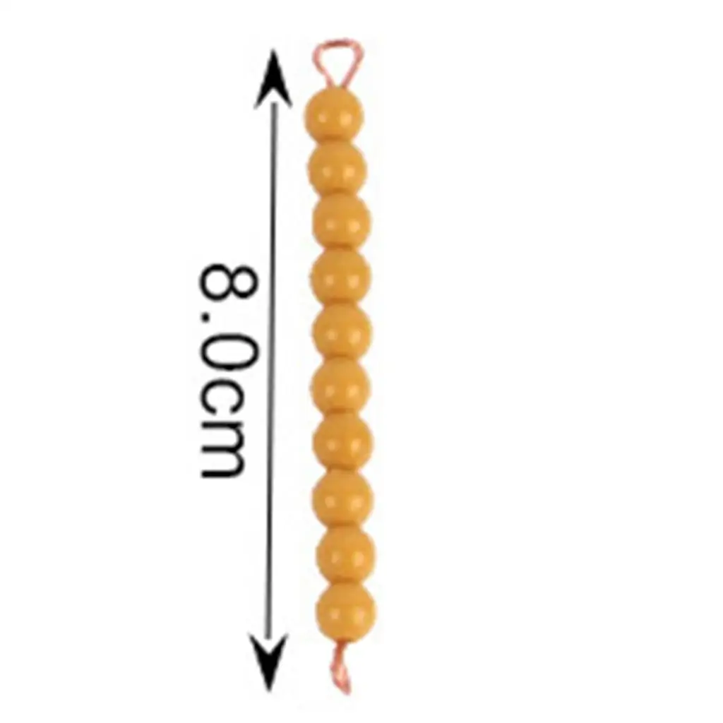몬테소리 수학 비즈 재료 십진법 게임 계산 장난감 숫자 개념 가르치기 아기 교육 장난감