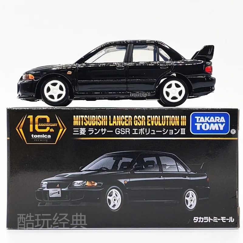 Коллекционная модель автомобиля TAKARA TOMY Mitsubishi Lancer GSR Evolution III из литого сплава к 10-летию компании – идеальный подарок для энтузиастов