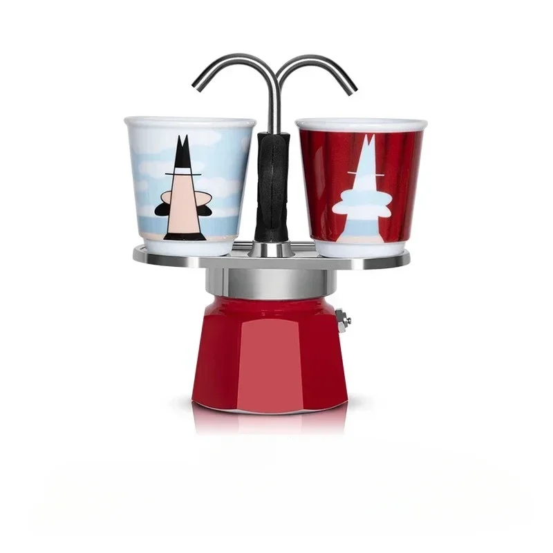 Moka Pot Artistic Double Enjoyment Coffee Pot Wedding Birthday Gift Italian Hand Made Pot