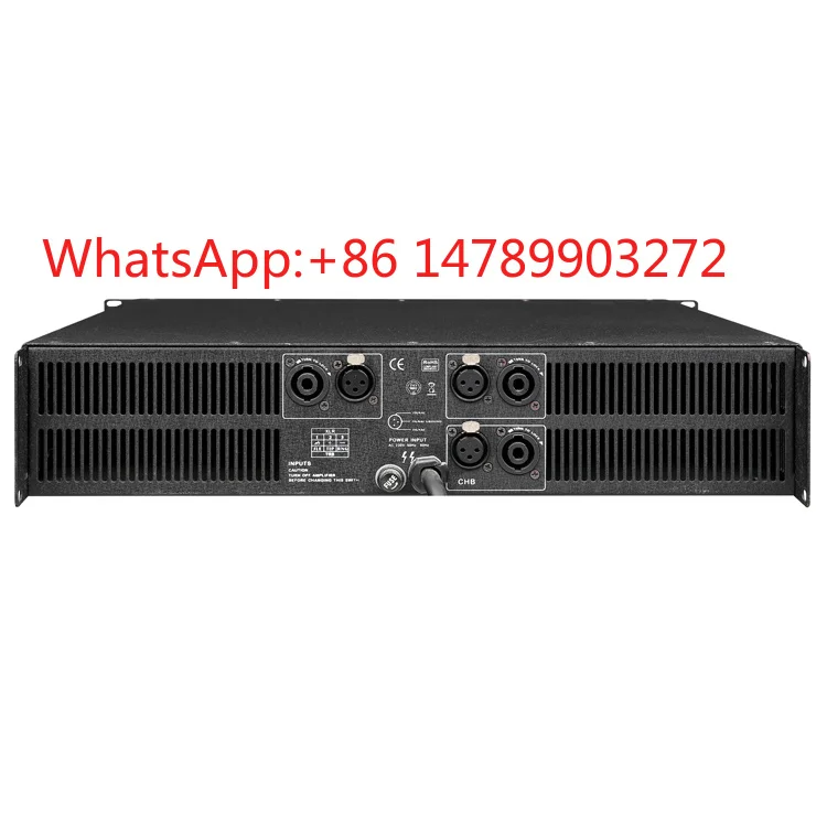 3 Channel 600W 2U Amplifier High Power For Large KTV Live Performance Venues