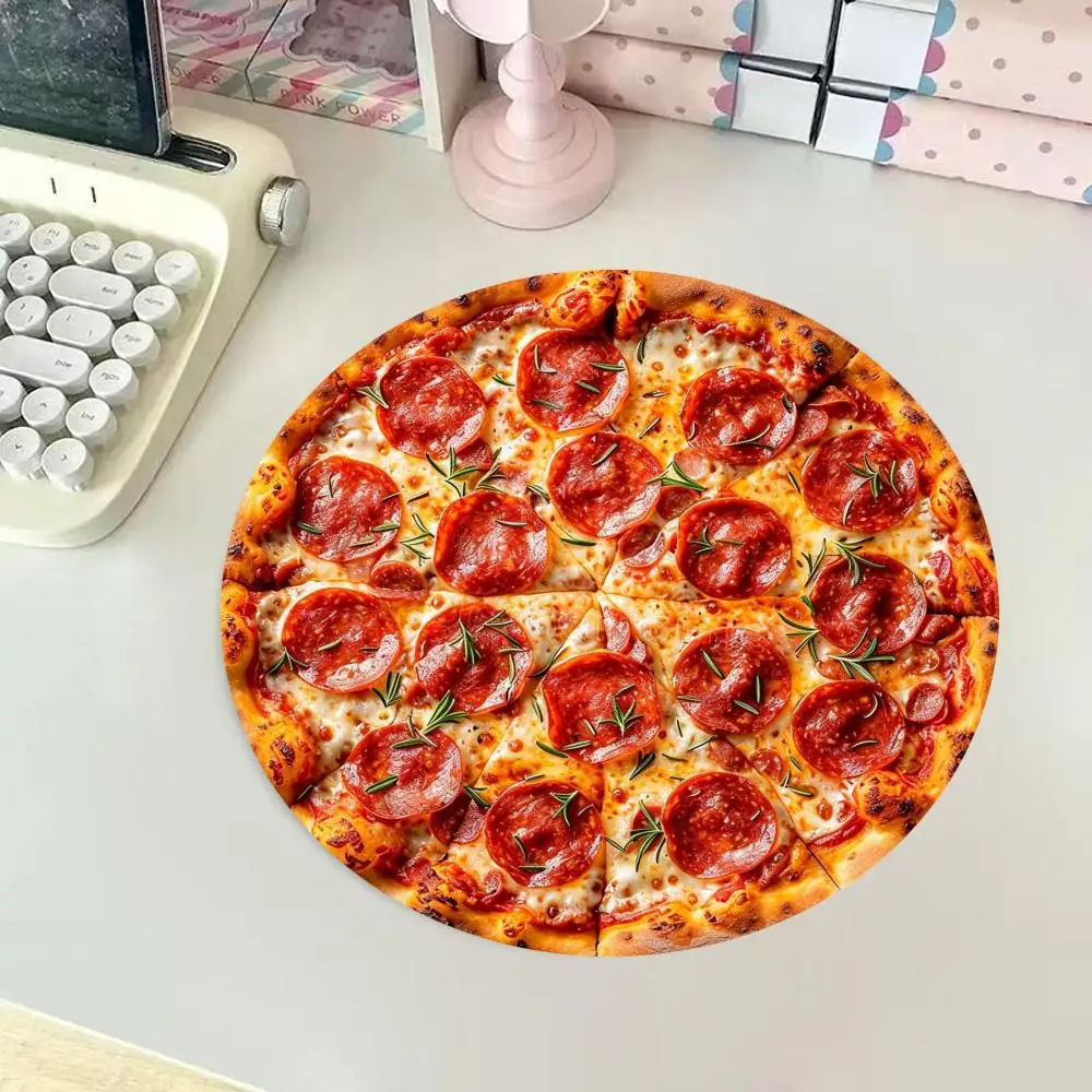 Pizza Round Mouse Pad For Small Size Gaming Mouse Pad Gamer Company Keyboard Mouse Mat Carpet Computer Desk Mat HYBXXC