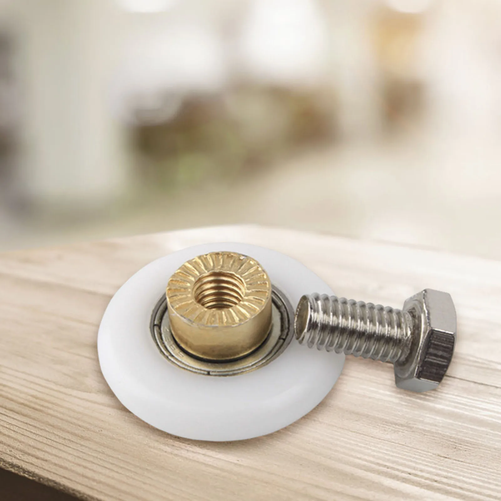 Shower Door Rollers Runners Wheels Replacement Part Plastic Wheel Steel Ball Bearing for Translating Glass Door In Bathroom