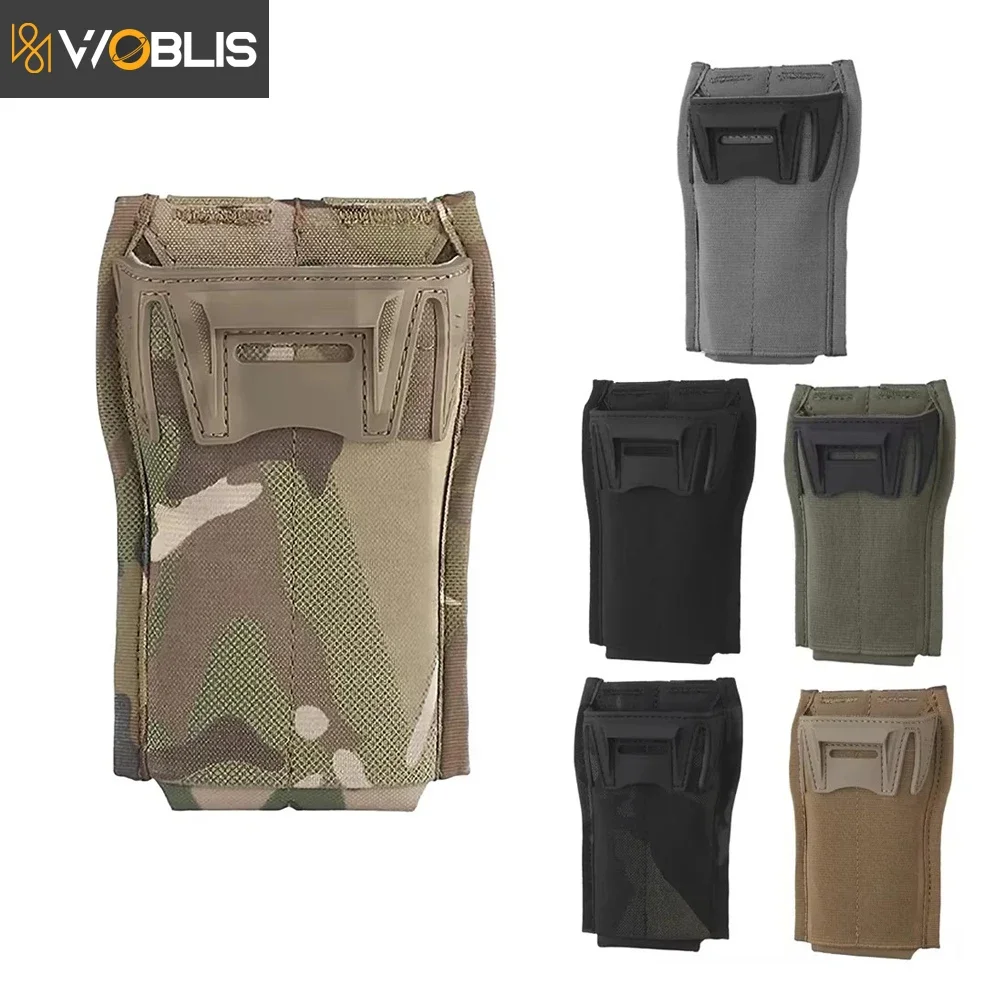 

AR 5.56 Magazine Pouch Single Mag Carrier MOLLE Pouch Laser Cut Tool Bags for Tactical Equipment Hunting Accessories