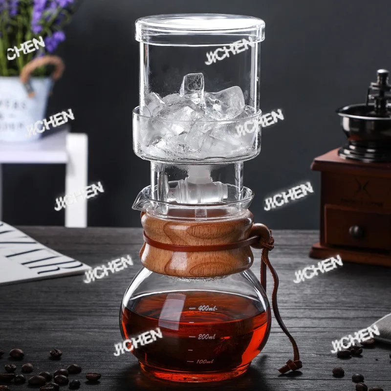 

Новая стеклянная кофеварка ручной работы с интегрированным механизмом для холодного заваривания, домашняя кофеварка для холодного заваривания, кофеварка для холодного заваривания 500 мл.