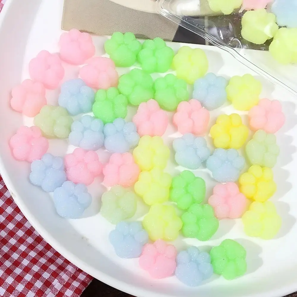 10 قطعة جديد TPR القط الصغير باو ضغط الإبداعية Kawaii الضغط لعبة أفخم القط باو قرصة شفافة القط باو قرصة لعبة