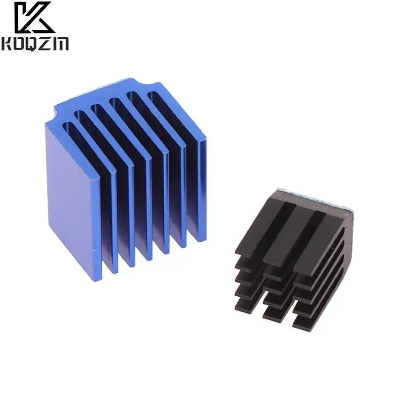 3D Printer Parts Blue Stepper Motor Driver Module Heat Sinks With Glue Cooling Block Heatsink For Drive 4Pcs