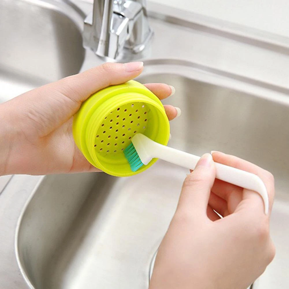 Cleaning Brush Set Portable Long-handled Baby Bottle Crevice Cup Cover Clean Narrow Brushes Kitchen Groove Scrub Cleaning Tool