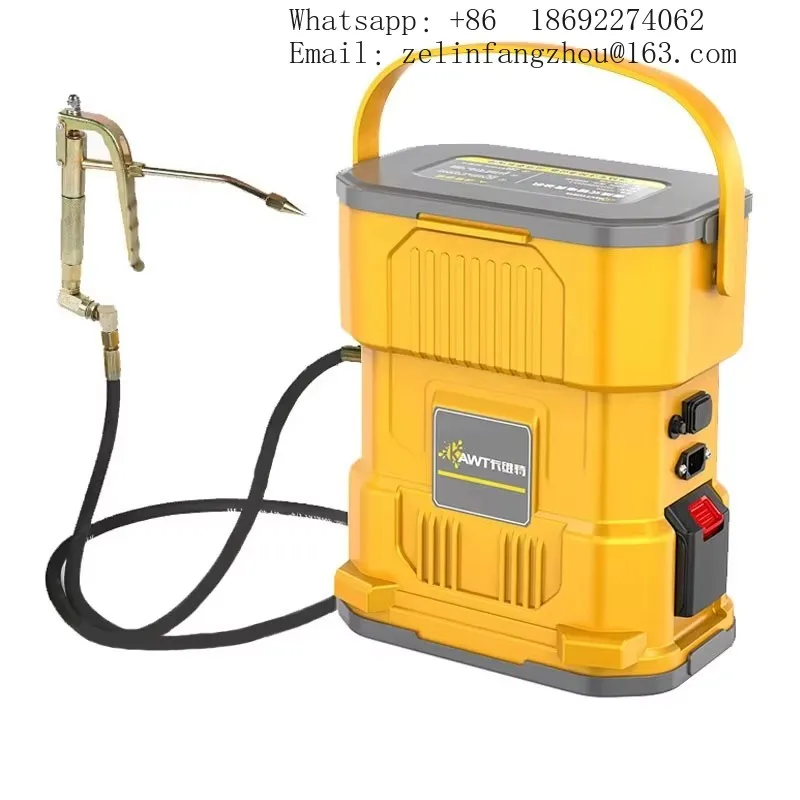 CAVITT 7.2L Lithium Battery Electric Grease Pump 10000PSI High Pressure Cordless Grease Gun for Excavator Lubrication