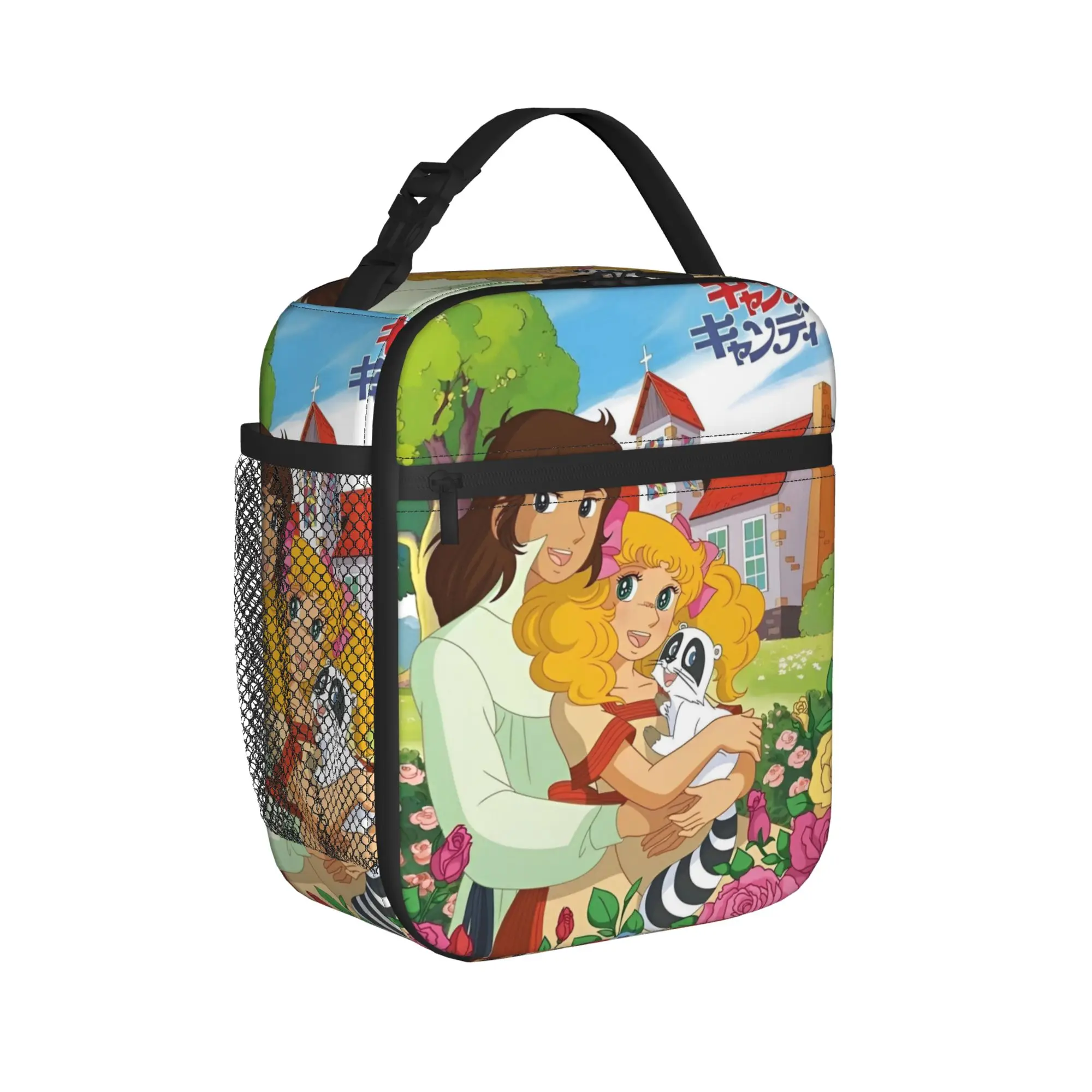 anime Candy candy cute Insulated Lunch Bag for Men Women  Storage Food Box Reusable Cooler Thermal Lunch Box For School Office